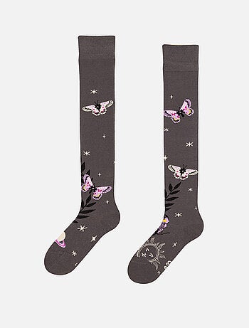 Chaussettes au-dessus des genoux Papillons de Nuit