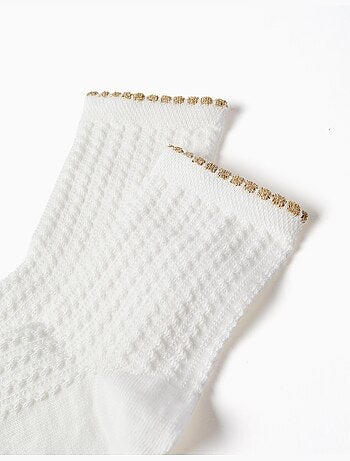 Chaussettes avec jacquard et lurex