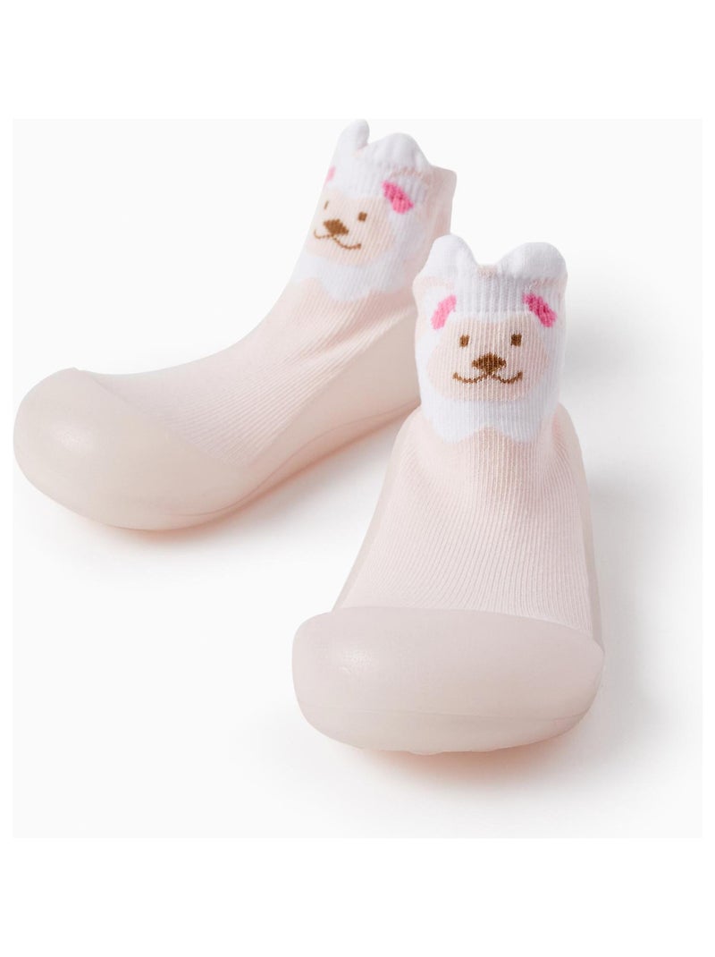 Chaussettes avec semelle en caoutchouc pour bébé fille 'Sheep'   TALENTS NIGHT Multicolore - Kiabi