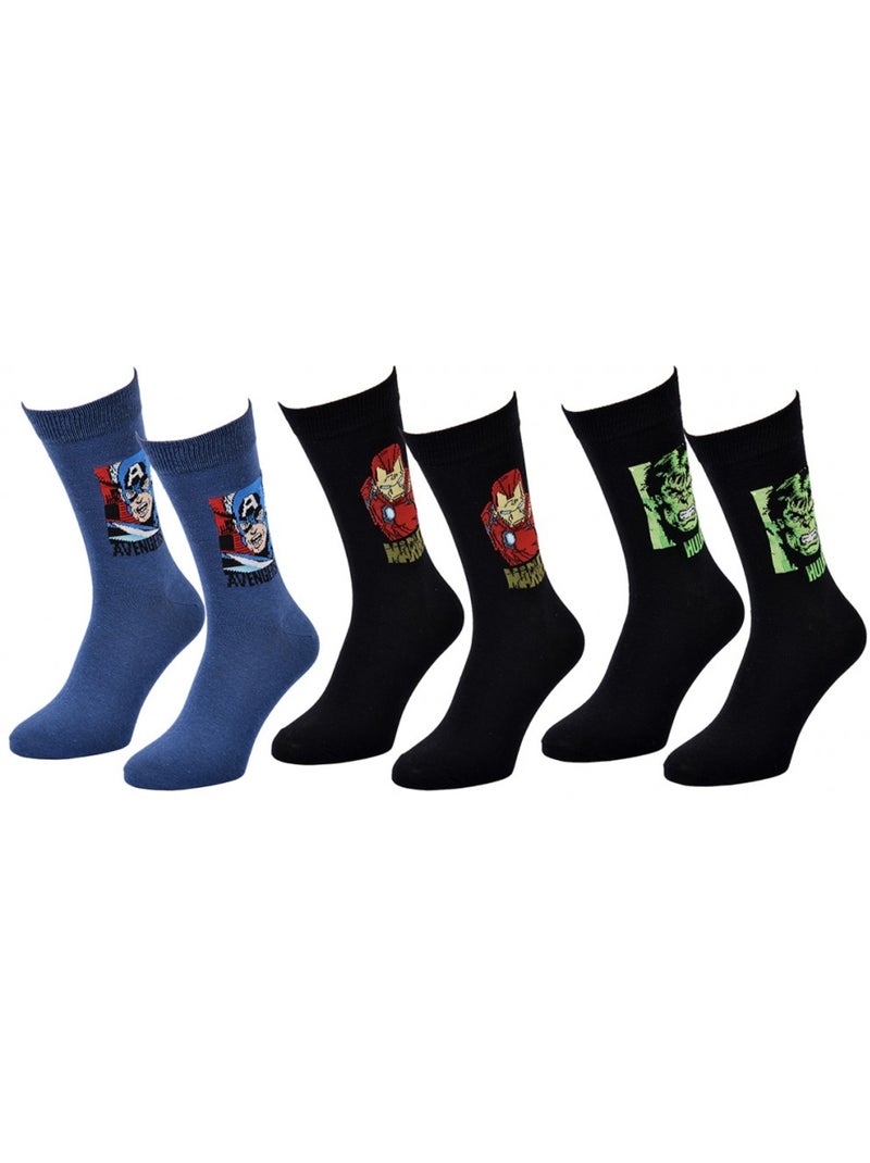 Chaussettes AVENGERS - Pack de 3 Multicolore - Kiabi