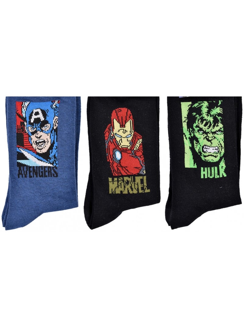 Chaussettes AVENGERS - Pack de 3 Multicolore - Kiabi