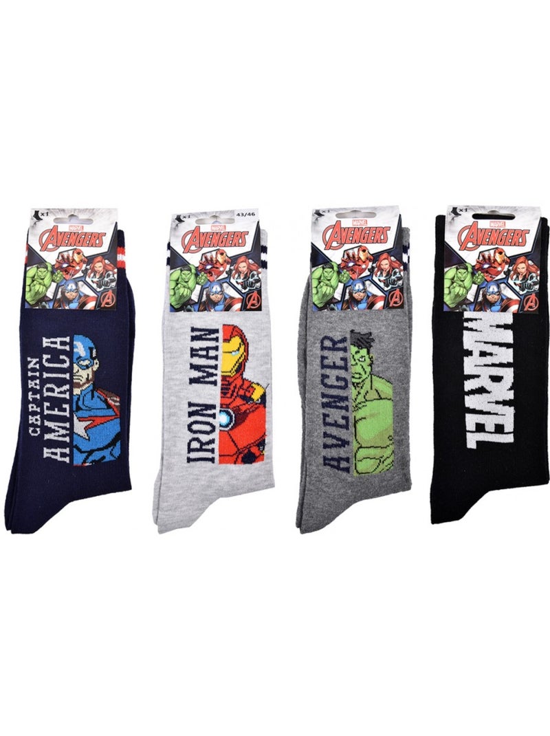 Chaussettes AVENGERS - Pack de 4 Multicolore - Kiabi