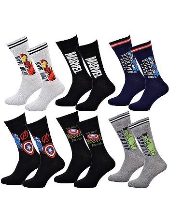 Chaussettes AVENGERS - Pack de 6