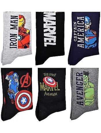 Chaussettes AVENGERS - Pack de 6