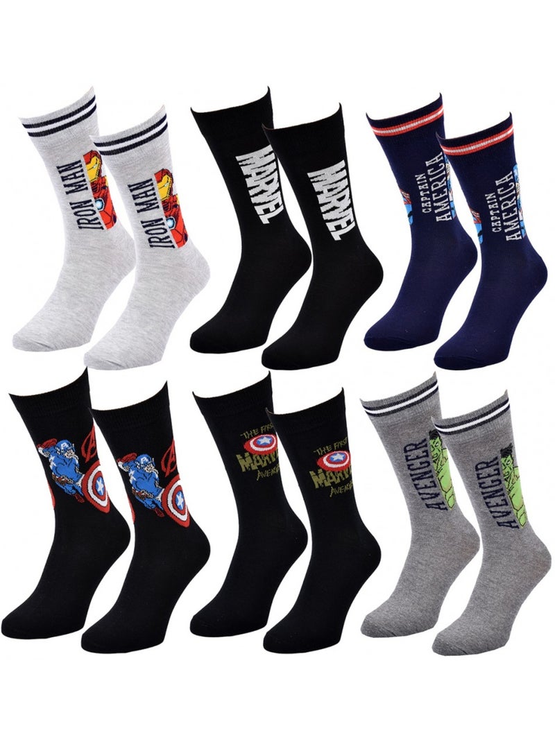 Chaussettes AVENGERS - Pack de 6 Multicolore - Kiabi
