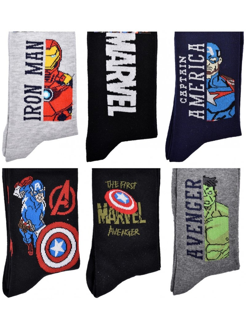 Chaussettes AVENGERS - Pack de 6 Multicolore - Kiabi