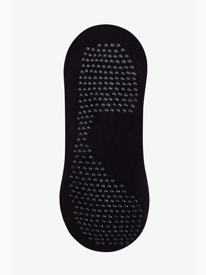 Chaussettes ballerines en éponge penti Noir - Kiabi