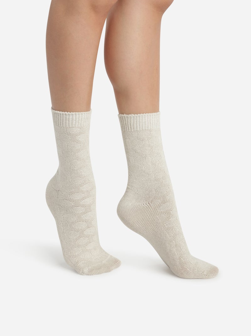 Chaussettes Bambou Coton Style Beige - Kiabi