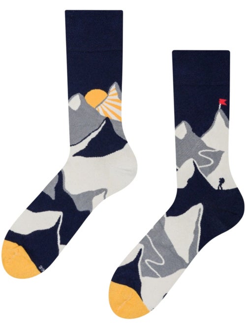 Chaussettes Bambou Coucher de Soleil sur la Montagne - Kiabi