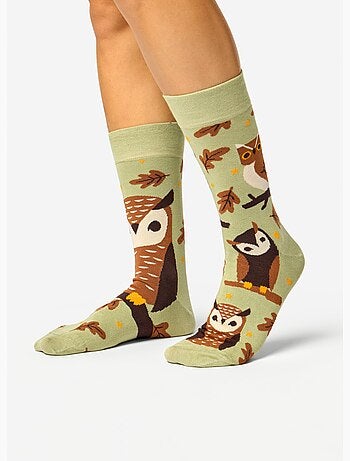 Chaussettes Bambou Hiboux