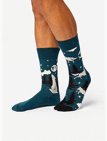 Chaussettes Bambou Loup et Lune