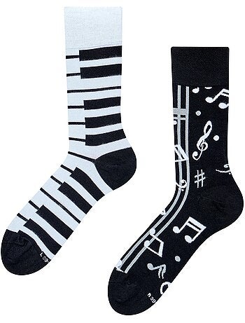 Chaussettes Bambou Musique et Piano
