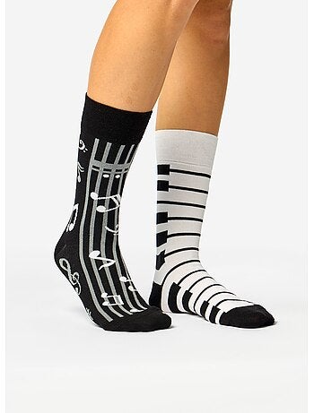 Chaussettes Bambou Musique et Piano