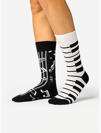 Chaussettes Bambou Musique et Piano