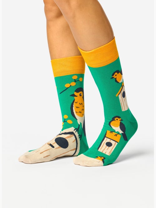 Chaussettes Bambou Nids d'Oiseaux - Kiabi