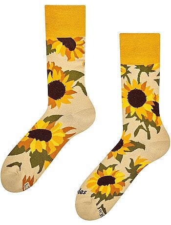 Chaussettes bambou tournesols