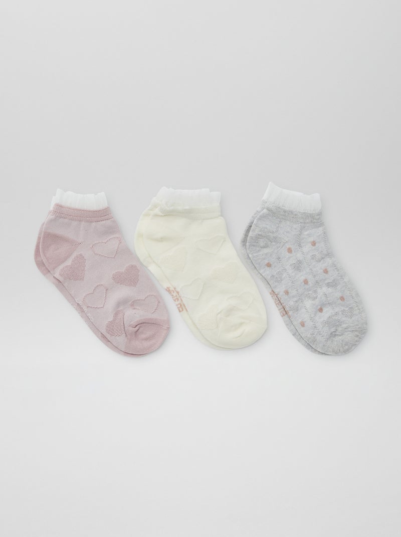 Chaussettes basses BLANC - Kiabi