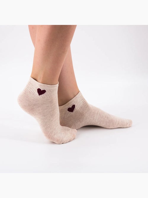 Chaussettes Basses Coeur Côté - Kiabi