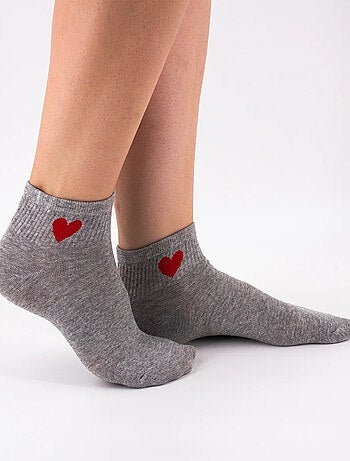 Chaussettes Basses Coeur Côté