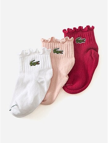 Chaussettes bébé lot de 3 - lacoste