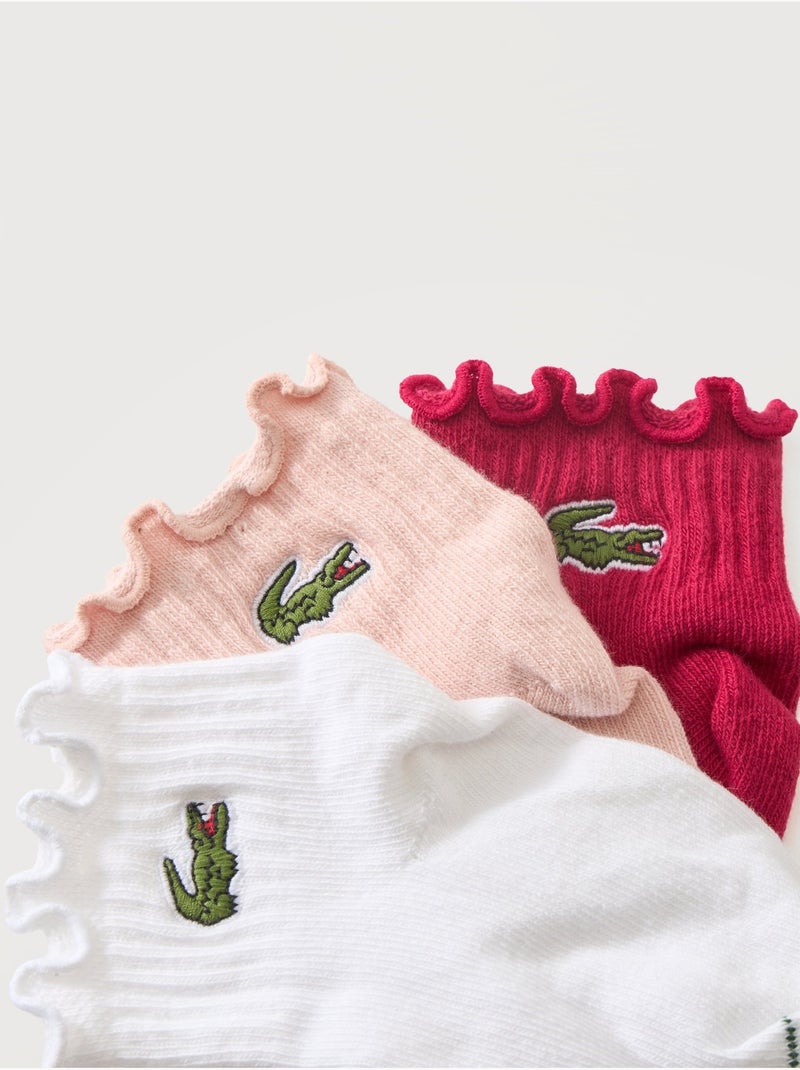 Chaussettes bébé lot de 3 - lacoste Multicolore - Kiabi