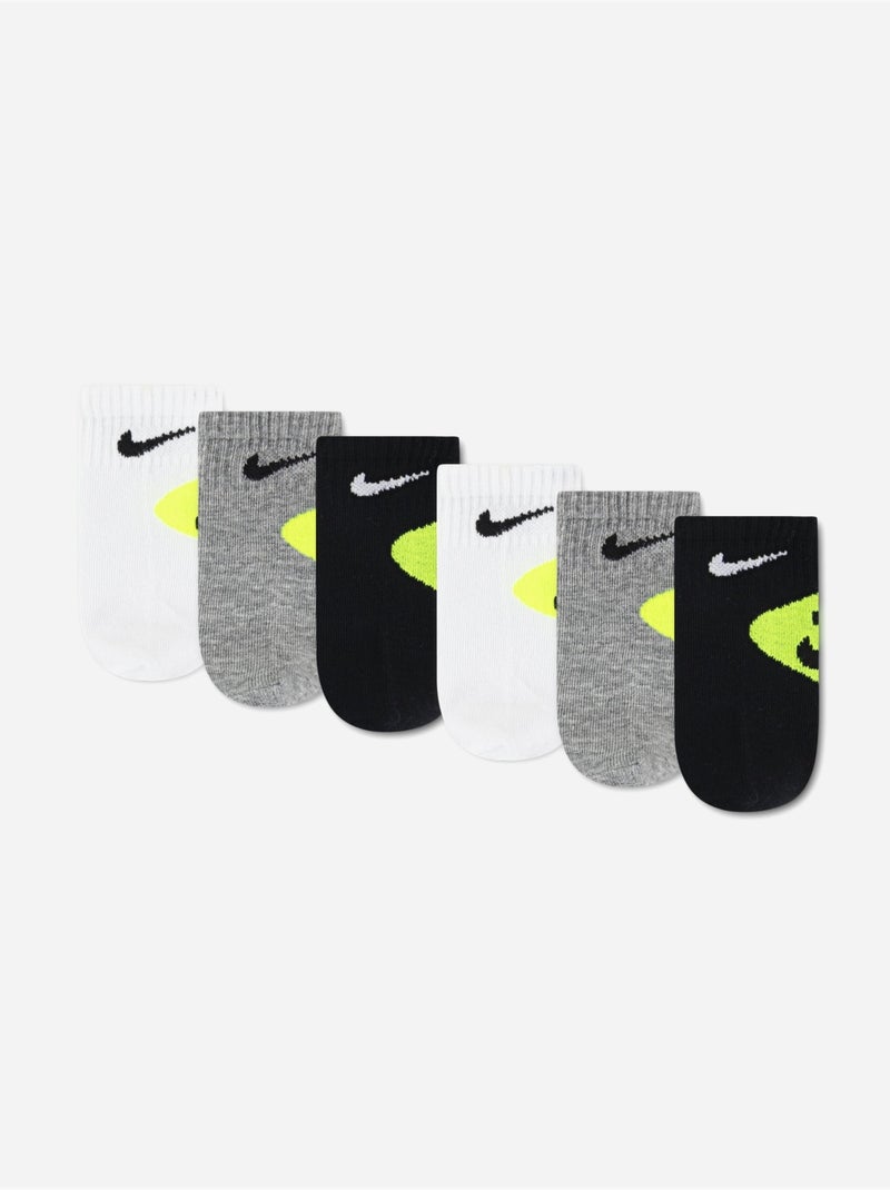 Chaussettes Bébé lot de 6 - Nike Blanc - Kiabi