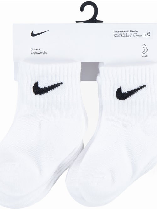 Chaussettes Bébé lot de 6 - Nike - Kiabi Chaussettes Bébé lot de 6 - Nike - Kiabi