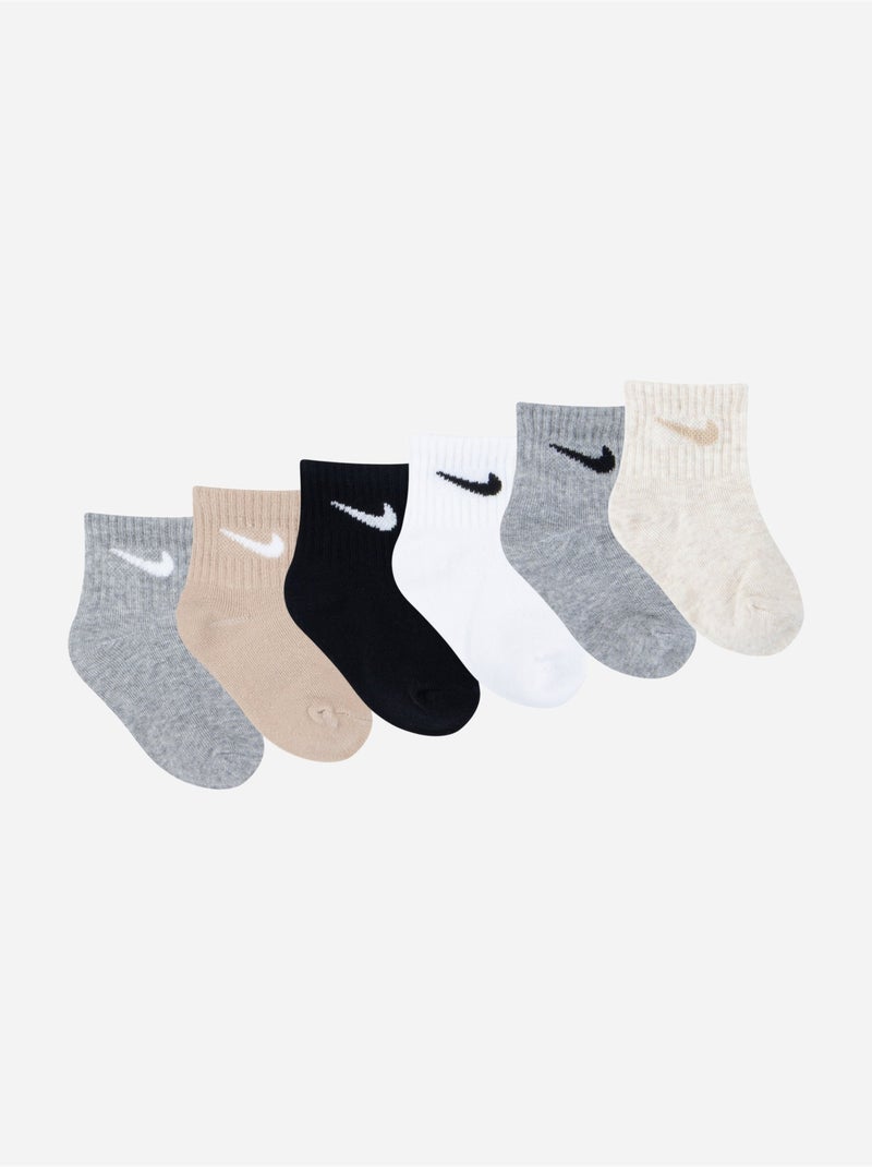 Chaussettes Bébé lot de 6 - Nike Multicolore - Kiabi