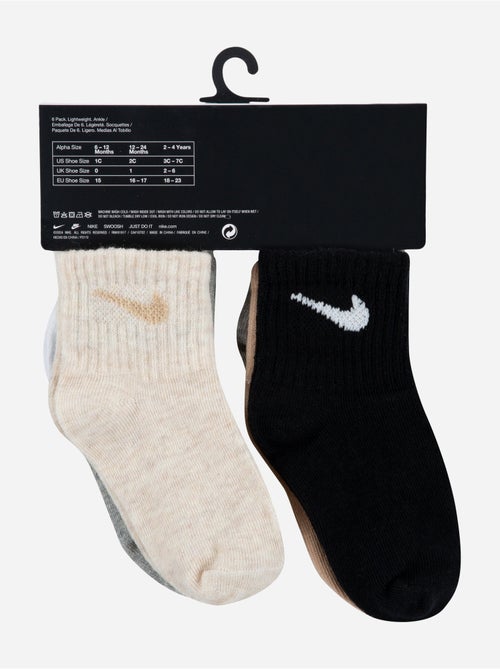 Chaussettes bébé lot de 6 - nike - Kiabi Chaussettes bébé lot de 6 - nike - Kiabi