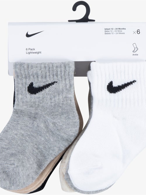 Chaussettes bébé lot de 6 - nike - Kiabi Chaussettes bébé lot de 6 - nike - Kiabi