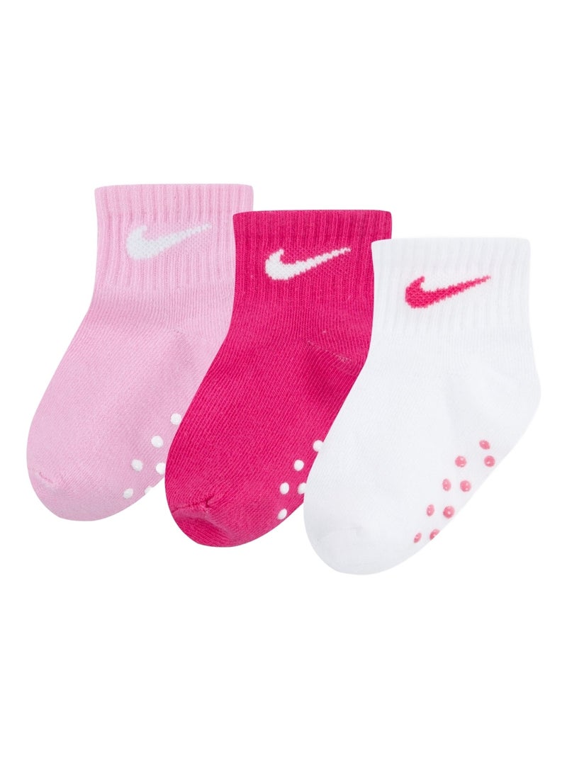 Chaussettes Bébé Nike Core gripper unisex 3 pack Blanc - Kiabi