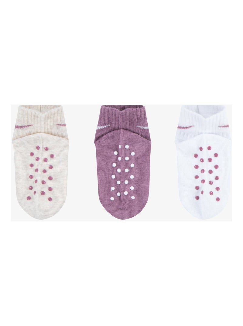 Chaussettes Bébé Nike Core gripper unisex 3 pack Blanc - Kiabi
