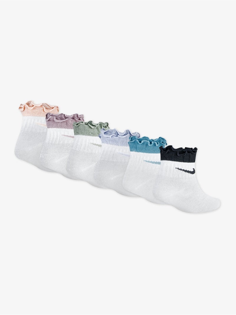 Chaussettes Bébé pack de 6 - Nike Blanc - Kiabi