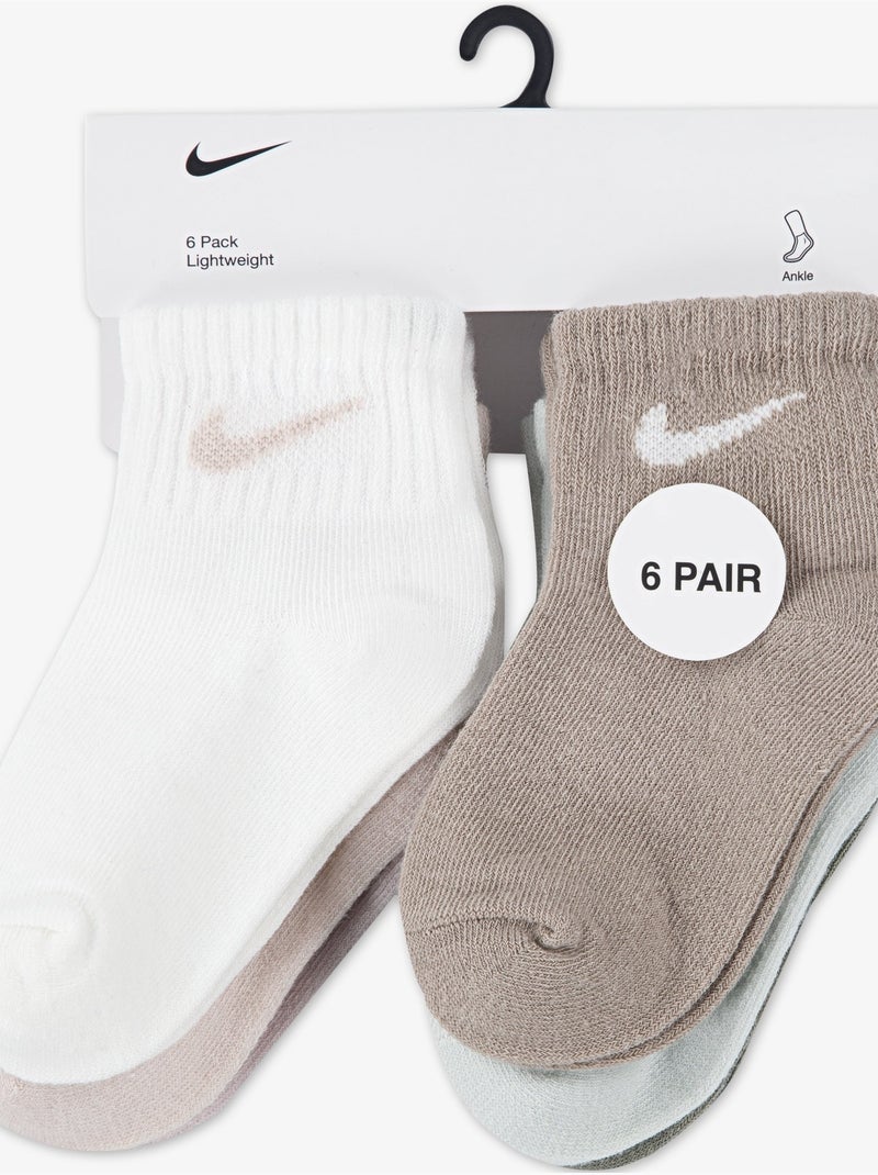 Chaussettes Bébé pack de 6 - Nike Multicolore - Kiabi