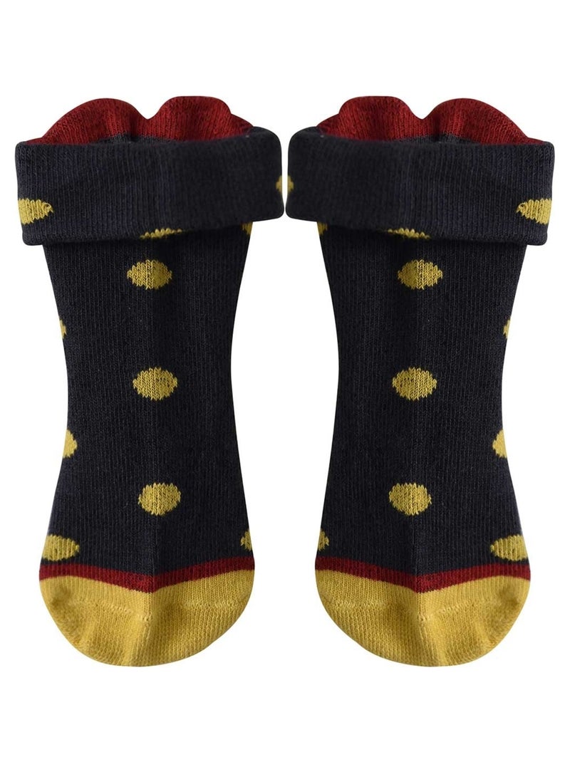 CHAUSSETTES BETTINA A GROS POIS Bleu - Kiabi