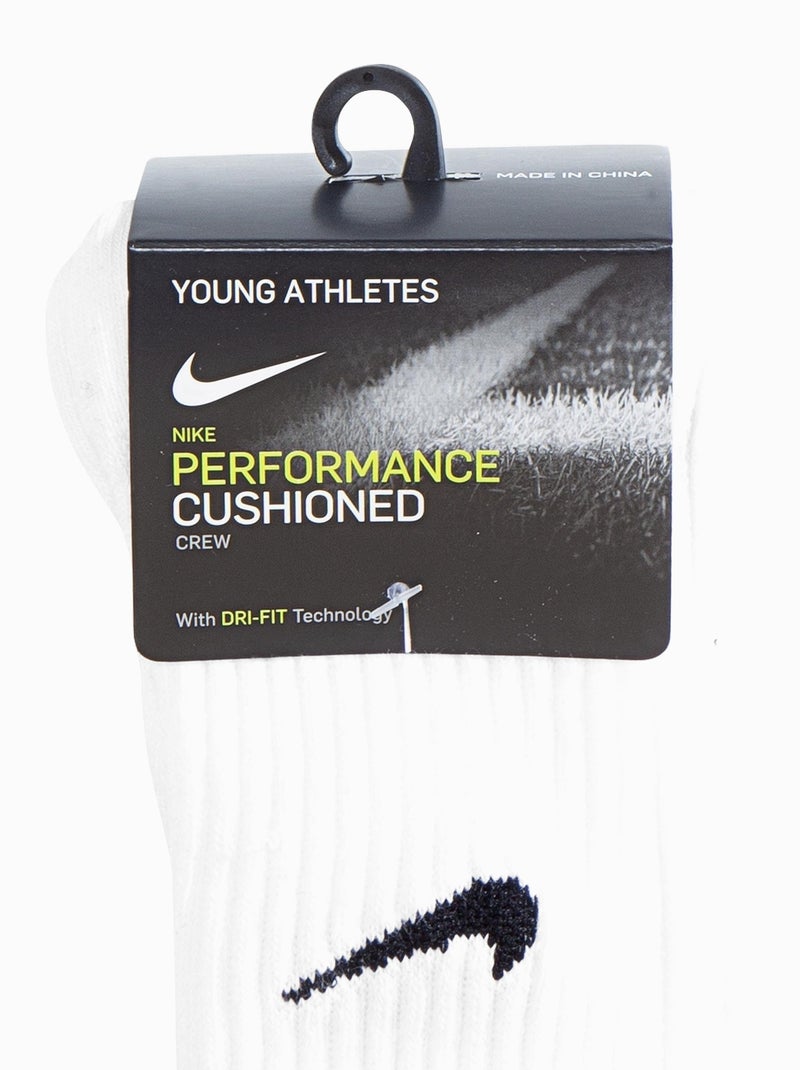 Chaussettes bicolore - Nike Blanc Noir - Kiabi