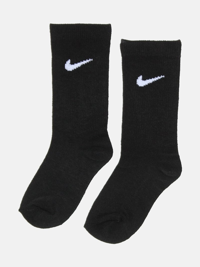 Chaussettes bicolore - Nike Noir - Kiabi