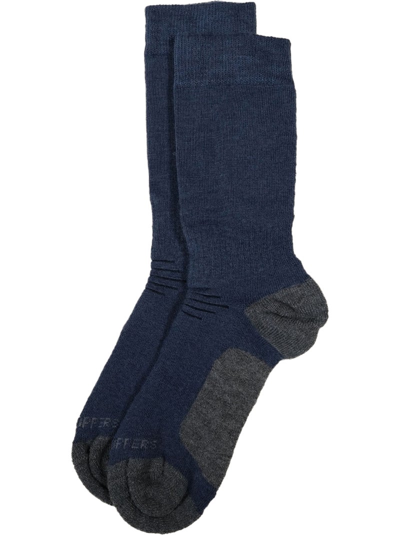 Chaussettes bicolores trek - craghoppers Bleu marine - Kiabi