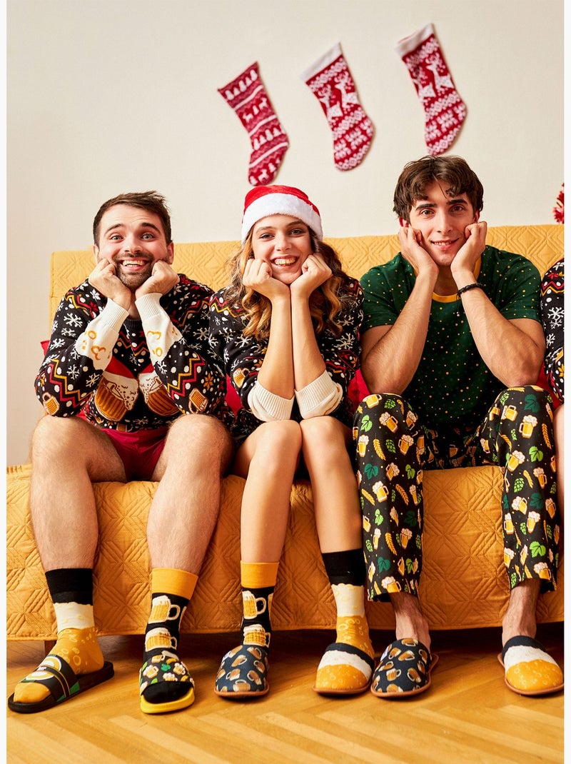 Chaussettes Bière Pression Marron - Kiabi