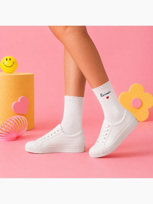 Chaussettes BISOU CŒUR - Kiabi Chaussettes BISOU CŒUR - Kiabi