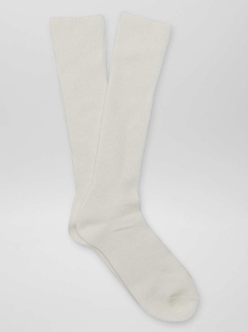 Chaussettes Blanc - Kiabi