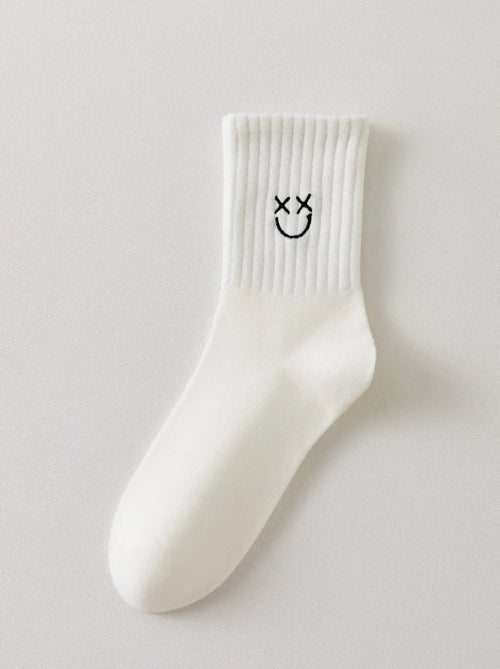 Chaussettes Blanches Smiley - Kiabi