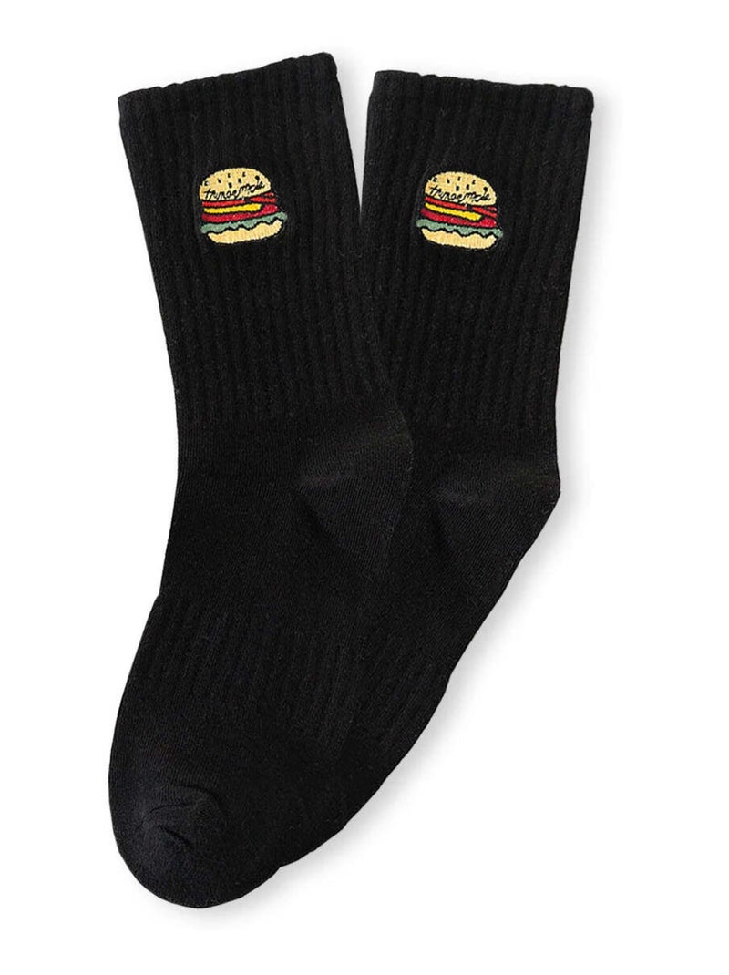 Chaussettes Burger | Titeschaussettes Noir - Kiabi