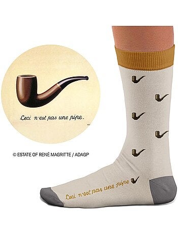 Chaussettes Ceci n'est pas une pipe, Magritte