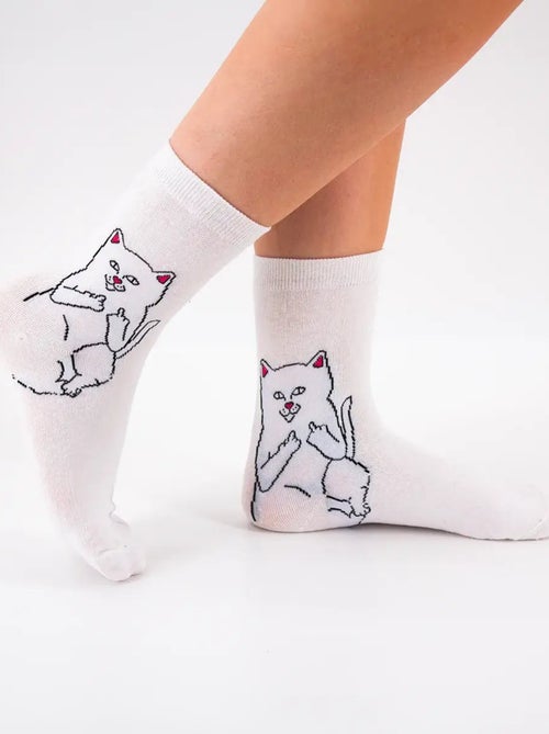 Chaussettes Chat Rebel | Titeschaussettes - Kiabi