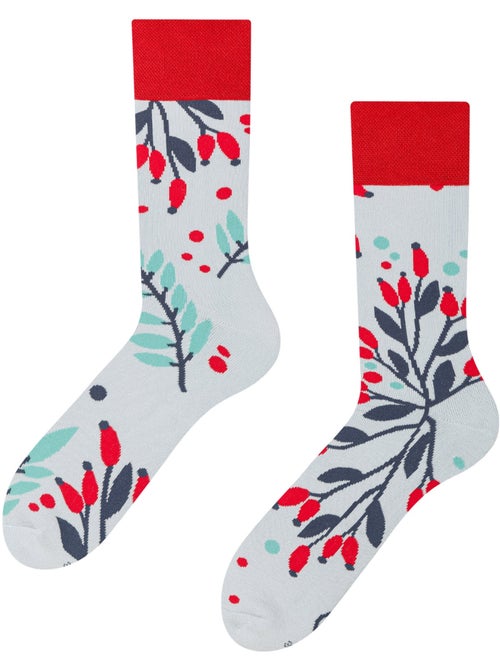 Chaussettes Chaudes Églantier dans la Neige - Kiabi