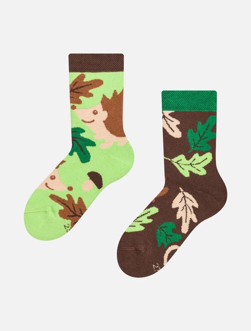 Chaussettes Chaudes Enfants Hérissons et Feuilles - Kiabi