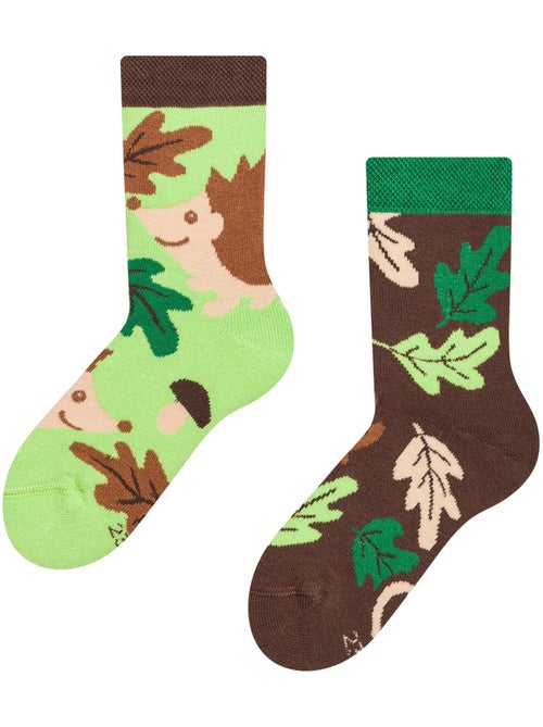 Chaussettes Chaudes Enfants Hérissons et Feuilles - Kiabi