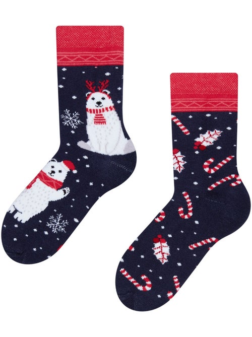 Chaussettes Chaudes Enfants Noël Ours Polaires - Kiabi
