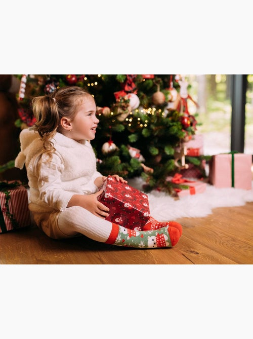 Chaussettes Chaudes Enfants Ours à l'Écharpe - Kiabi